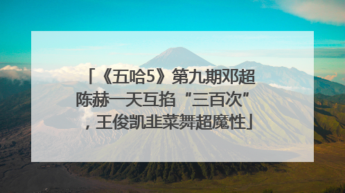 《五哈5》第九期邓超陈赫一天互掐“三百次”，王俊凯韭菜舞超魔性