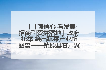 「强信心 看发展·招商引资拼落地」政府托举 绘出蔬菜产业新图景——镇原县甘肃聚广利现代设施蔬菜种植基地见闻