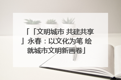 「文明城市 共建共享」永春：以文化为笔 绘就城市文明新画卷