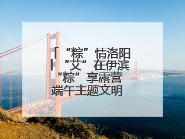 “粽”情洛阳丨“艾”在伊滨 “粽”享露营 端午主题文明实践活动启动