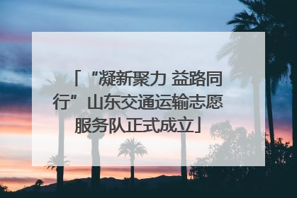 “凝新聚力 益路同行”山东交通运输志愿服务队正式成立