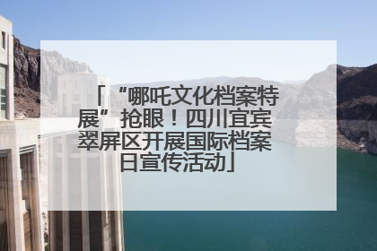 “哪吒文化档案特展”抢眼！四川宜宾翠屏区开展国际档案日宣传活动
