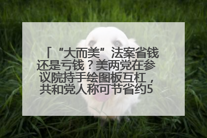 “大而美”法案省钱还是亏钱？美两党在参议院持手绘图板互杠，共和党人称可节省约5000亿美元，民主党人称将增加4.45万亿美元赤字