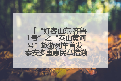 “好客山东·齐鲁1号”之“泰山黄河号”旅游列车首发 泰安多重惠民举措激活文旅消费新动能