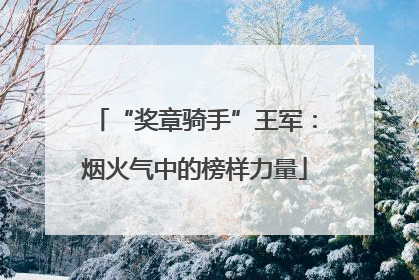 “奖章骑手”王军：烟火气中的榜样力量