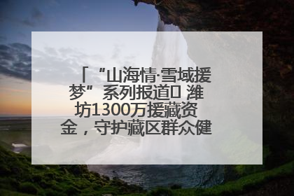 “山海情·雪域援梦”系列报道⑪ 潍坊1300万援藏资金，守护藏区群众健康“最后一公里”