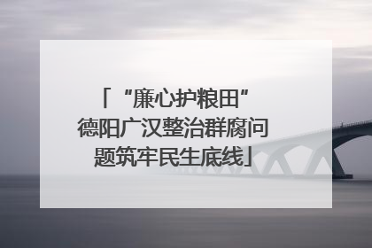 “廉心护粮田” 德阳广汉整治群腐问题筑牢民生底线