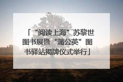 “阅读上海”苏黎世图书展暨“蒲公英”图书驿站揭牌仪式举行