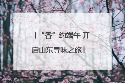 “香”约端午 开启山东寻味之旅