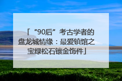 “90后”考古学者的盘龙城情缘：最爱镇馆之宝绿松石镶金饰件