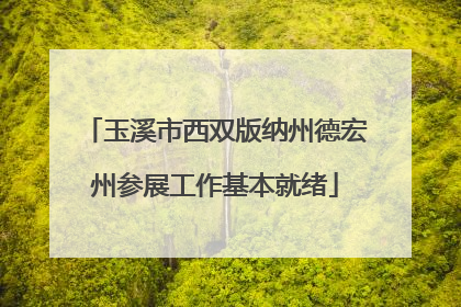 玉溪市西双版纳州德宏州参展工作基本就绪
