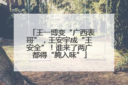 王一博变“广西表哥”，王安宇成“王安全”！谁来了两广都得“腌入味”