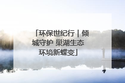 环保世纪行｜倾城守护 巢湖生态环境新蝶变