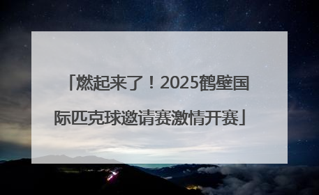 燃起来了！2025鹤壁国际匹克球邀请赛激情开赛
