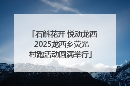 石斛花开 悦动龙西 2025龙西乡荧光村跑活动圆满举行