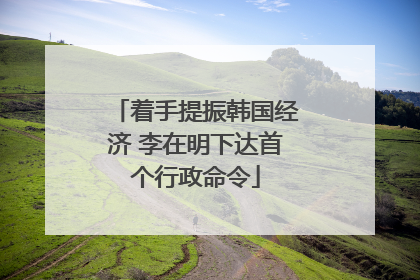 着手提振韩国经济 李在明下达首个行政命令