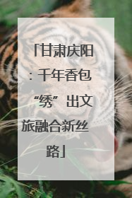 甘肃庆阳：千年香包“绣”出文旅融合新丝路
