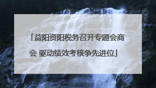 益阳资阳税务召开专题会商会 驱动绩效考核争先进位