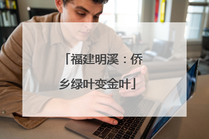 福建明溪：侨乡绿叶变金叶