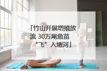 竹山开展增殖放流 30万尾鱼苗“飞”入堵河
