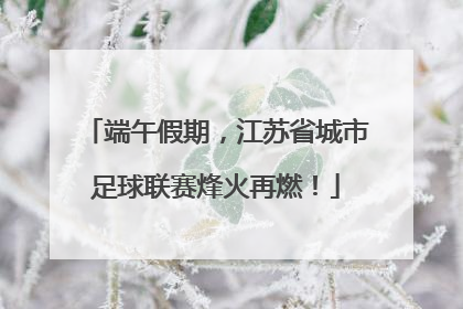 端午假期，江苏省城市足球联赛烽火再燃！