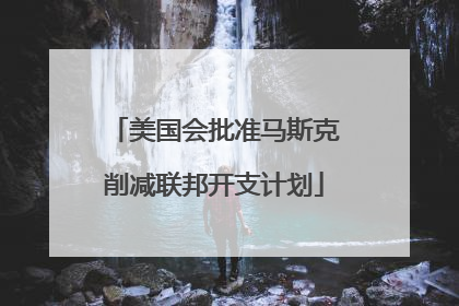 美国会批准马斯克削减联邦开支计划