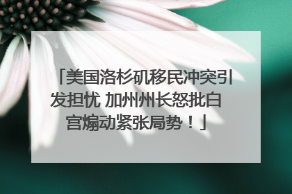 美国洛杉矶移民冲突引发担忧 加州州长怒批白宫煽动紧张局势！