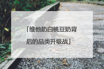 维他奶白桃豆奶背后的品类升级战