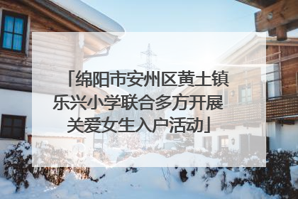 绵阳市安州区黄土镇乐兴小学联合多方开展关爱女生入户活动