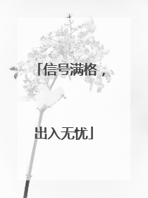 信号满格，出入无忧