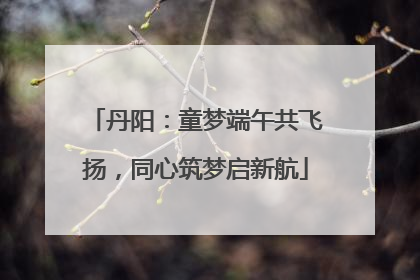 丹阳：童梦端午共飞扬，同心筑梦启新航