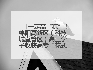 一定高“粽”！绵阳高新区（科技城直管区）高三学子收获高考“花式”祝福