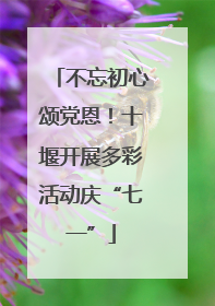 不忘初心颂党恩！十堰开展多彩活动庆“七一”