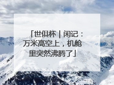 世俱杯｜闲记：万米高空上，机舱里突然沸腾了