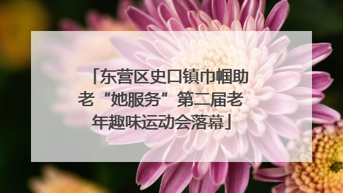 东营区史口镇巾帼助老“她服务”第二届老年趣味运动会落幕