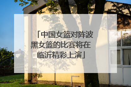 中国女篮对阵波黑女篮的比赛将在临沂精彩上演
