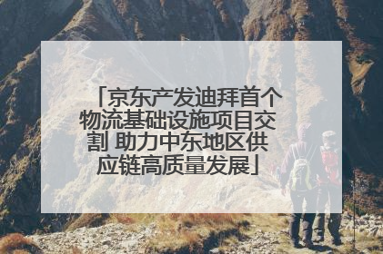 京东产发迪拜首个物流基础设施项目交割 助力中东地区供应链高质量发展