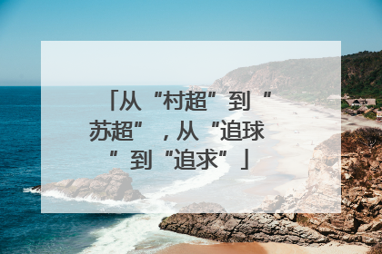 从“村超”到“苏超”，从“追球”到“追求”