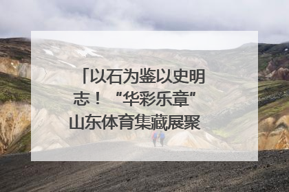 以石为鉴以史明志！“华彩乐章”山东体育集藏展聚焦“岱石丹心”