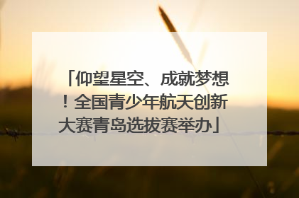 仰望星空、成就梦想！全国青少年航天创新大赛青岛选拔赛举办