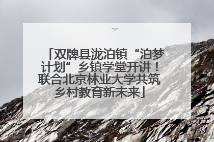 双牌县泷泊镇“泊梦计划”乡镇学堂开讲！联合北京林业大学共筑乡村教育新未来