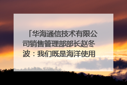 华海通信技术有限公司销售管理部部长赵冬波：我们既是海洋使用者 也是海洋保护者｜2025年生态文明贵阳国际论坛
