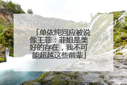 单依纯回应被说像王菲：菲姐是美好的存在，我不可能超越这些前辈