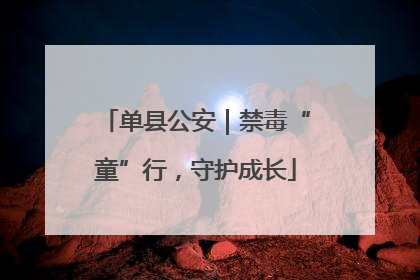 单县公安｜禁毒“童”行，守护成长