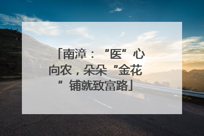 南漳：“医”心向农，朵朵“金花”铺就致富路
