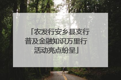 农发行安乡县支行普及金融知识万里行活动亮点纷呈