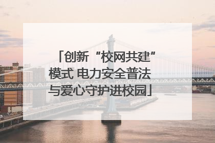 创新“校网共建”模式 电力安全普法与爱心守护进校园