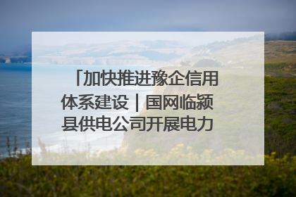 加快推进豫企信用体系建设｜国网临颍县供电公司开展电力行业信用企业现场咨询访谈工作
