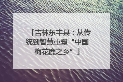 吉林东丰县：从传统到智慧重塑“中国梅花鹿之乡”