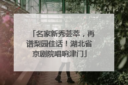 名家新秀荟萃，再谱梨园佳话！湖北省京剧院唱响津门
